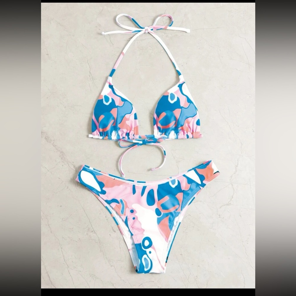 Blue & pink bikini set NEW
